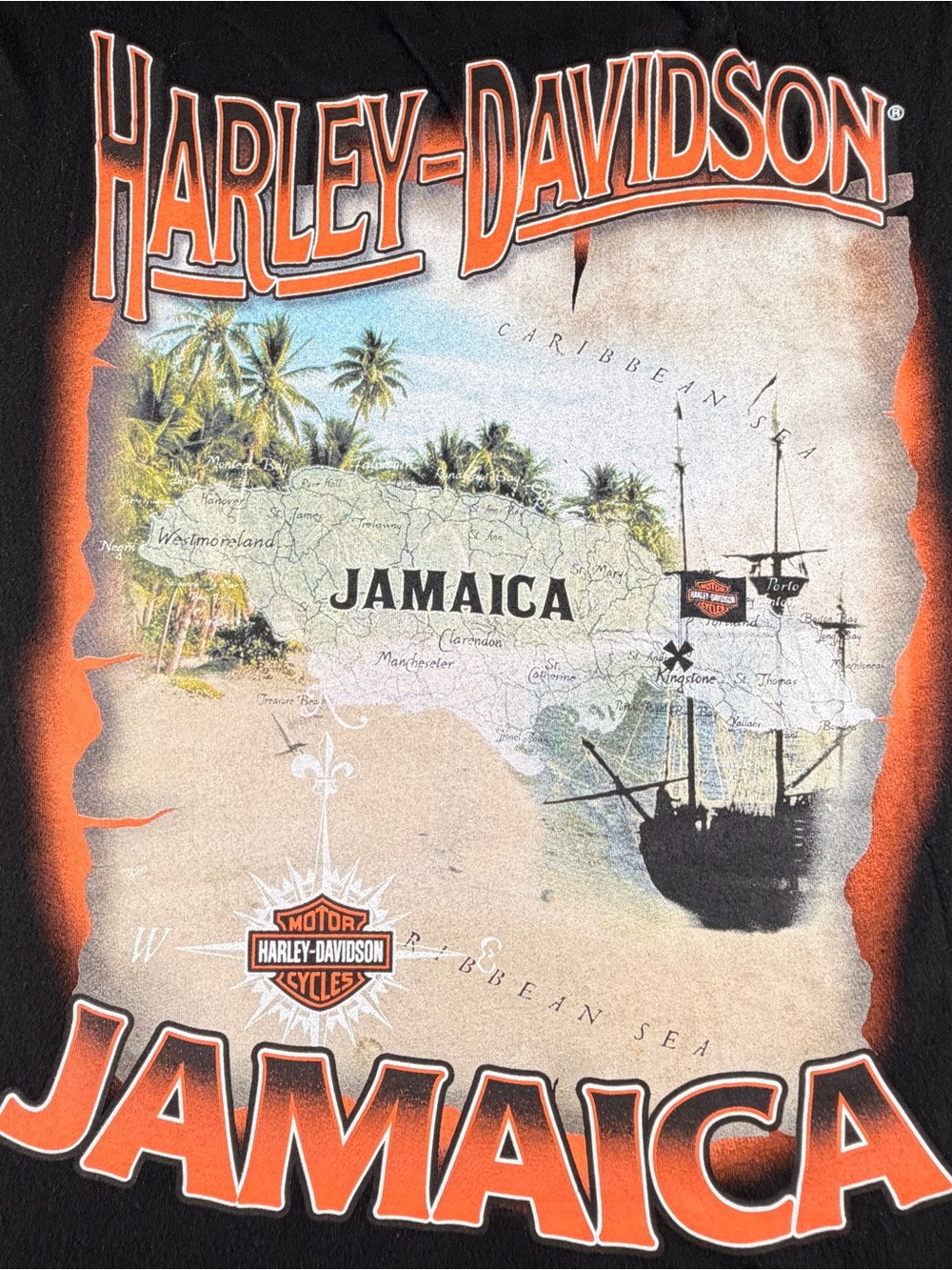 Vintage Harley Davidson Jamaica T-Shirt Large - Picture 7 of 7